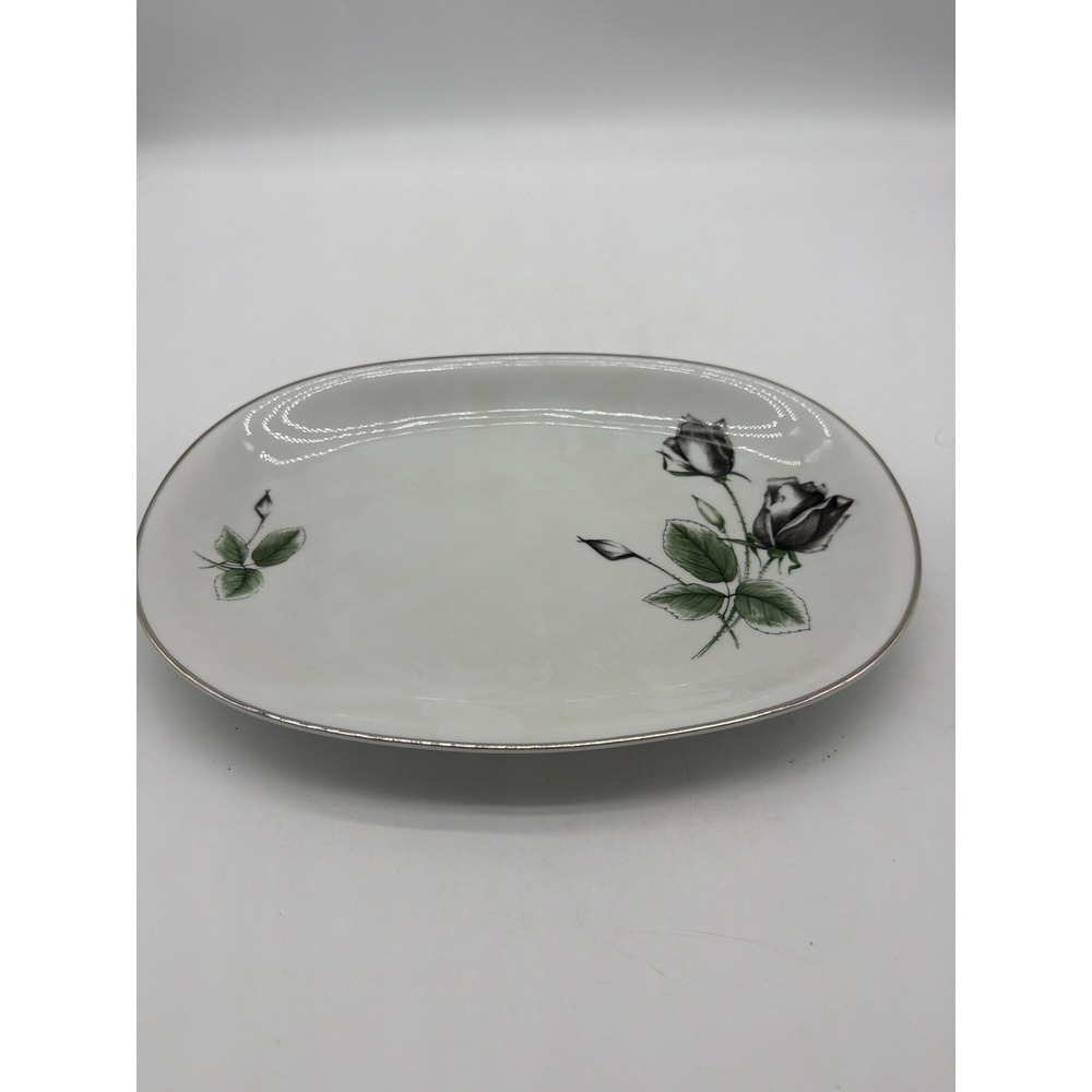 STONEGATE MIDNIGHT ROSE MEDIUM PLATTER - 13"-‎   1110E